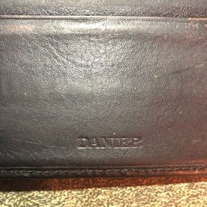 Danier Black Leather Tri-fold Wallet